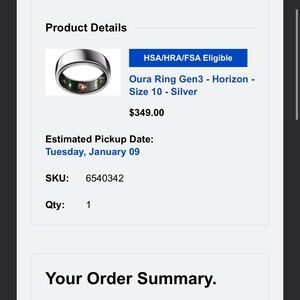 Oura ring gen 3, horizon!